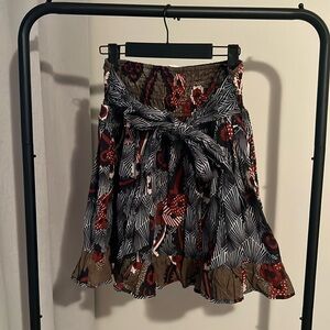 Anthropologie - Fall Wardrobe - Patterned Knee Length Skirt - size M
